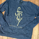 Stüssy Vintage womens Stussy en noir sweatshirt grey boat neck  sweatshirt size xs Photo 0