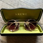 Krewe Sunglasses with Gold Frame and Pink Lenses Photo 7