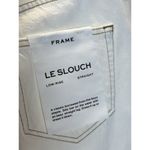 Frame Jeans Le Slouch Ivory Low-Rise Straight Leg In Ecru Size 28 NWT $248 Photo 6