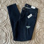 Old Navy  Mid-Rise Rockstar Super-Skinny Distressed Dark Wash Jeans NEW Size 4 Photo 3