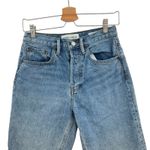 Aritzia Denim Forum The Joni Loose Long Short High Rise Denim Blue Size 25 Photo 2