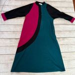 Vanity Fair Vintage pink green house dress no size tag Photo 0