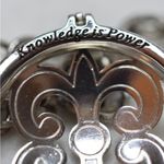 Brighton Vintage Retired Knowledge Is Power Reversible Crystal Pendant Necklace Photo 2