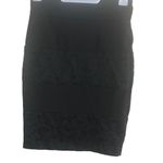 Joe B  pencil black skirt with lace size a small Photo 1