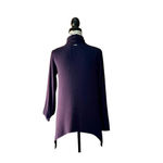 T Tahari  Blue Asymmetrical Tunic Top Women’s S Witchy Goth Boho Lagenlook Photo 4