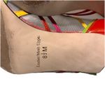 vintage J. Renee womens Retro Vibrant mesh Red yellow green orange heels Sz 8.5 Photo 8