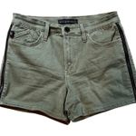 Rock & Republic Rock Republic Jean Shorts Womens  Kimber Olive Green Denim Side Zippers. Size 10 Photo 0