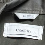 Caslon  Coated Moto Jacket Olive Green Outdoors Utility Equestrian XS Photo 7