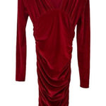 SheIn red Velvet dress EUC Photo 0