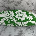 Old Navy Vintage Women Wooden Hinged Clutch Purse Green White Floral Canvas Tiki Photo 1