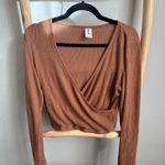 Abound Burnt orange crop long sleeve top Photo 0