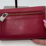 Loewe  Lambskin Wallet with Lock on Zipper pull Red and Purple Interior Photo 3