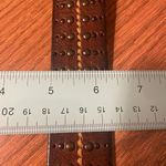 American Eagle AEO Outfitters Brown Genuine Leather Belt w/ Studs-Medium 34” Photo 4