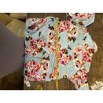 Gownies Annabelle Blue floral recovery robe hospital post op maternity gown Size undefined Photo 11
