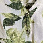 H&M PUFF-SLEEVED DRESS LEMONS TROPICAL FLORAL MINI SUMMER SMOCKED LINEN Sz S Photo 4