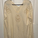 Vintage Havana  Ivory V-Neck Sweater Photo 0