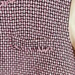 J.Crew  Tweed Front Tee Shirt Womens XS Cotton Silk Short Sleeve Ivory Pink Black Photo 6