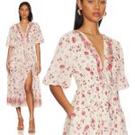 Free People Lysette Maxi Dress in Tea Combo Medium Bohemian Gypsy Indian Cotton Photo 10