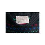 Pendleton 1970s Pure Virgin Wool Fair Isle Sweater Black Women's Small Nordic Photo 2