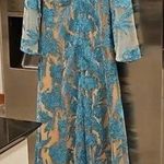 Jovani ππ Embroidered Lace Cape Sleeve Formal Gown Dress Emerald 12 NWT 00752 Photo 0