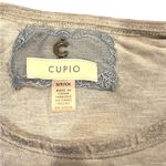 cupio  Eyelet Short Puff Sleeve Blouse Top Seafoam Dusty Green Small Feminine Photo 3