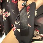 White House | Black Market  Women’s XS Black Floral Ruffle Mini Dress Tiered Photo 2