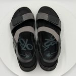 OTBT  Nova Sandals Womens 7M Black Leather Platform Chunky Wedge Strappy Photo 4