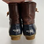 Sperry Navy Saltwater Rubber Waterproof Ankle Boots Two tone Rain boots Size 5M Photo 7