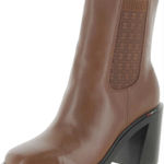 Franco Sarto  Boots Leather Heel 3.75” A Paula Brown Size 10M NWOT Photo 0