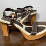 Antonio Melani  Women's Ankle Strap Sandals Platform Heels Strappy Brown Size 9M Photo 0