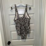 Catalina  Brown Snake/Python Print One Piece Swimsuit size 2X Photo 6