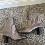 AGL Attilio Giusti Leombruni Leather Ankle Lace Up Boot Sz 8( 39 EU ) NEW Gray Photo 6