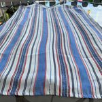 Xhilaration Red White Blue Black Striped Pattern Criss Cross Back Dress - Medium Photo 13