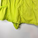 Free People FP Movement Women's Size Large High Rise Smocked Brief Lined Shorts Green Photo 5