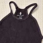 Free People New!  Movement XS/S Happiness Runs Washed Black Crop Top Photo 2