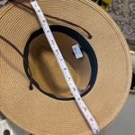 Furtalk paper straw Tan Hat with Brown Band new no tags Photo 4