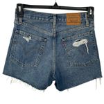 Levi's LEVI’S Premium Wedgie Distressed Jean Shorts Size 26 Cut-Off Denim Photo 1