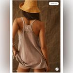 Free People Hot Shot Mini Dress Mocha Latte LARGE Photo 2