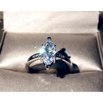 Boutique 2 Ct Marquise Simulated Diamond Engagement Ring, Size 7 NEW Photo 12