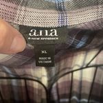 a.n.a 🤩🤩🤩BOGOHO 🤩🤩🤩Blur/Gray LS Plaid Button Down Shirt-XL Photo 7