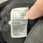 American Eagle  Super High Rise Ankle Straight Jean Black Boho Women's 4 x 27 Photo 4