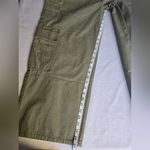 Asos Design Olive Green 100% Cotton Wide Leg Cargo Pants Size 10 Petite Nwot Photo 3