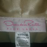 Oscar de la Renta  Pink Label M Golden Satin Robe Photo 3