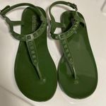 Olivia Miller  Army green plastic studded toe sandal Photo 0