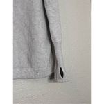 Sigrid Olsen  Sweater waffle knit thumb openings M cowl neck collar cozy Photo 3