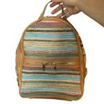Tommy Bahama Multicolor Straw Medium Backpack Photo 0