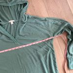 Caslon  Women’s Green Hooded Sweater Sz L Photo 3
