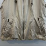 CAbi Snow Bunny Ivory/Tan Faux Fur Reversable Vest Size Large Photo 9