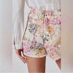 Pilcro Anthropologie  Floral Scrunchy Shorts Denim Boho Medium Photo 2