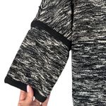 Max Studio  Black & White Cotton Blend Cowl Neck Knit Sweater Dress Women Sz S Photo 3